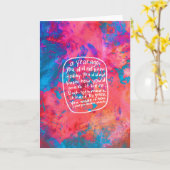 Ermutigung Grußkarte Anführungszeichen abstrakt Karte (Gelbe Blume)