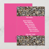 Ermutigung ihrer flachen Grußkarte (Vorne/Hinten)