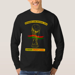 Ermutigung Ihres nationalen Team Mondial Cheer Por T-Shirt