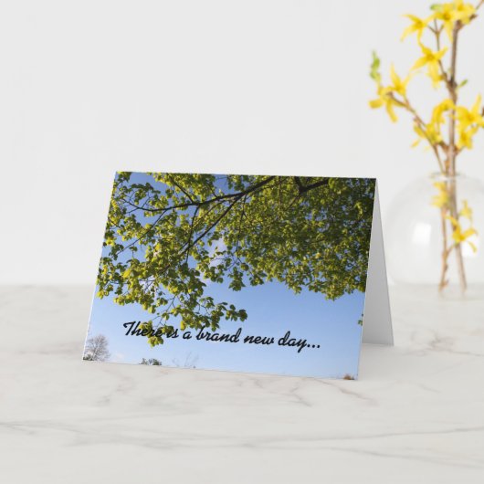 Ermutigung Karte (Gelbe Blume)