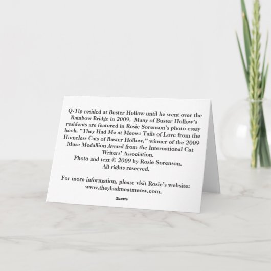 Ermutigung Karte (Rückseite)