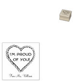 Ermutigung, Lehrer für Herzform Gummistempel (Stempel)