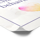 Ermutigung Lehrer Unterricht Wasserfarbe Poster (Ecke)