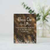 Ermutigung: Mit der KJV Bible Verse weiterfahren Postkarte (Stehend Vorderseite)