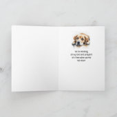 Ermutigung oder Niedlicher trauriger Hund Karte (Innenseite)