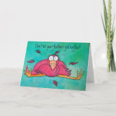 Ermutigung Pnk Flamingo Funny Spaß Card Karte (Vorderseite)