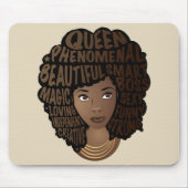 Ermutigung schwarzer Frauen, Beige Mousepad (Vorne)