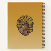Ermutigung schwarzer Frauen, gelbes Gold Notizblock (Rückseite)