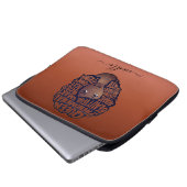 Ermutigung schwarzer Frauen, Kupferbraun Laptopschutzhülle (Vorne Knopf)