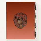 Ermutigung schwarzer Frauen, Kupferbraun Notizblock (Rückseite)