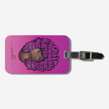 Ermutigung schwarzer Frauen, Naturhaar Magenta Ros