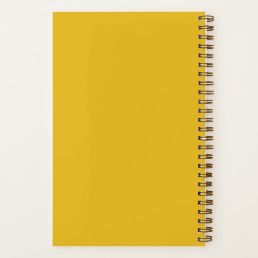 Ermutigung schwarzer Frauen, Naturhaar, Senf Notizblock (Rückseite)