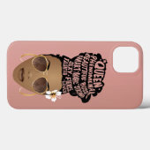 Ermutigung schwarzer Frauen, natürliche Haarnerven Case-Mate iPhone Hülle (Rückseite (Horizontal))