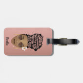 Ermutigung schwarzer Frauen, natürliche Haarnerven Gepäckanhänger (Rückseite horizontal)