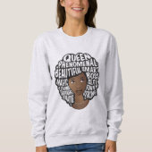 Ermutigung schwarzer Frauen, natürliche HaarSchönh Sweatshirt (Vorderseite)