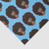 Ermutigung schwarzer Frauen, natürliches Haar, bla Seidenpapier (Ausschnitt)