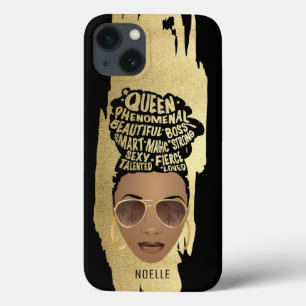 Ermutigung schwarzer Frauen, natürliches Haar, Gol Case-Mate iPhone Hülle