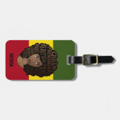 Ermutigung schwarzer Frauen, rote, gelbe grüne Str Gepäckanhänger (Vorderseite horizontal)