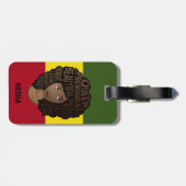 Ermutigung schwarzer Frauen, rote, gelbe grüne Str Gepäckanhänger (Rückseite horizontal)