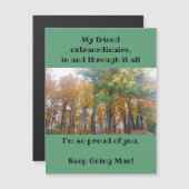 Ermutigung seiner magnetischen Grußkarte Magnetkarte (Vorne/Hinten)