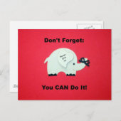 Ermutigung: Sie können es tun! Postkarte (Vorne/Hinten)