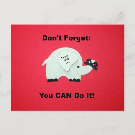 Ermutigung: Sie können es tun! Postkarte (Vorderseite)
