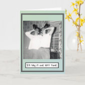 Ermutigung Stopp Drink Karte (Gelbe Blume)