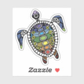 Ermutigung Turtle Chakras Aufkleber (Blatt)