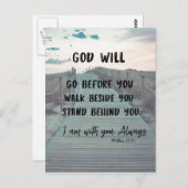 Ermutigung und Comfort Bible Verse mit Zitat Postkarte (Vorne/Hinten)