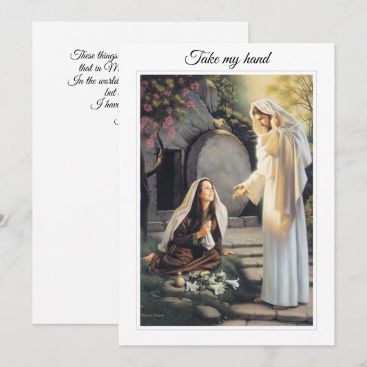 Ermutigung und Glaube Dankeskarte (Vorne/Hinten)