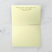 Ermutigung/Verlustkarte mit Angebot Karte (Innenseite)