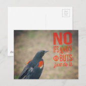 Ermutigung von Blackbird Postkarte (Vorne/Hinten)