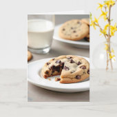 Ermutigung von Chocolate Chip Cookies Karte (Gelbe Blume)