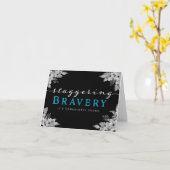 Ermutigung von Krebspatienten - Erschütterung des Karte (Gelbe Blume)