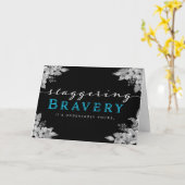 Ermutigung von Krebspatienten - Erschütterung des  Karte (Gelbe Blume)