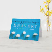 Ermutigung von Krebspatienten - Erschütterung des  Karte (Gelbe Blume)