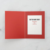 Ermutigung von männlichen Cartoon Karte (Innenseite)