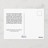 Ermutigung von Snow Leopard "Fierce is Beautiful" Postkarte (Rückseite)