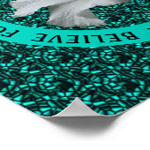 Ermutigung von Wörtern Hibiskus Inspiration Poster (Ecke)