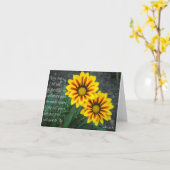 Ermutigung von Wörtern und Mitteilungskarten (Gelbe Blume)