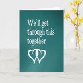 Ermutigung - Wir werden das gemeinsam bewältigen Karte (Gelbe Blume)