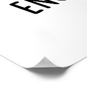 Ermutigung zu einem positiven Minze-Pun Poster (Ecke)