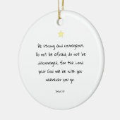 Ermutigung zu Weihnachtsgeschenk für die Bibel Keramik Ornament (Links)