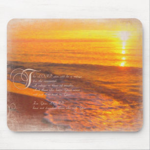 Ermutigung, zum auf Gott, Psalme u. Mousepad