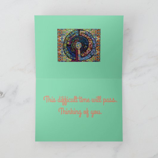 Ermutigung zum Denken Ihrer Karte - Br Labyrinth (Innenseite)