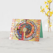 Ermutigung zum Denken Ihrer Karte - Br Labyrinth (Gelbe Blume)