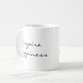 Ermutigung zum Erstellen von Happiness Script-Hand Kaffeetasse (Vorderseite Links)