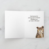 Ermutigung zum Nachdenken über Sie Schwierige Zeit Karte (Innenseite)