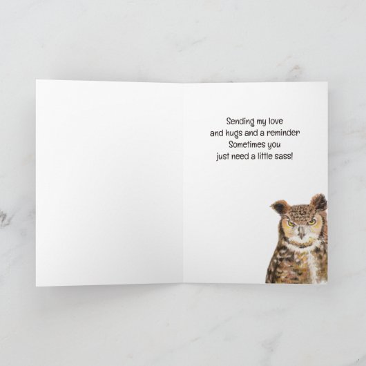 Ermutigung zum Nachdenken über Sie Schwierige Zeit Karte (Innenseite)