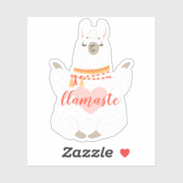 Ermutigung zur Position des Llamaste Yoga Aufkleber